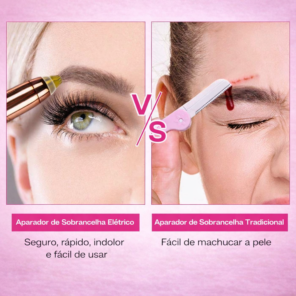 Soft Brow — Depilador Feminino USB para Sobrancelhas