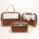 Crystal Lux Set — Trio de Necessaires Transparentes Premium