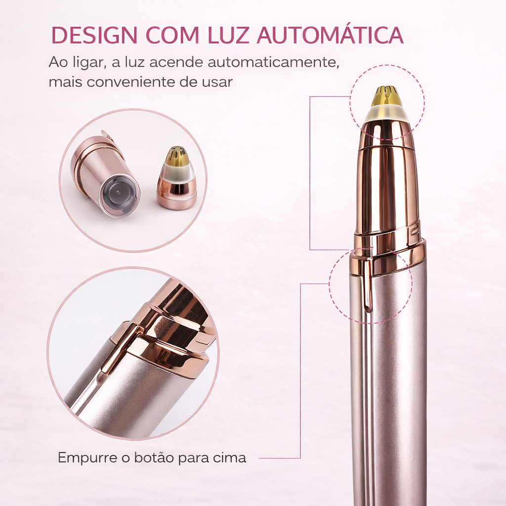 Soft Brow — Depilador Feminino USB para Sobrancelhas