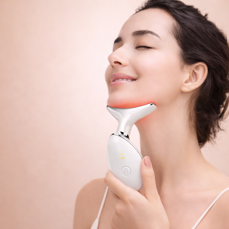 Neck Glow – Massageador Facial e Pescoço com LED