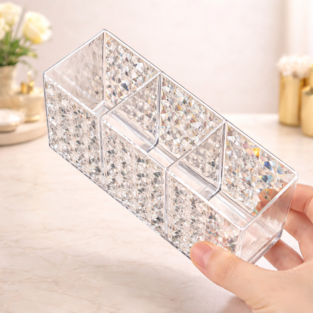 Clear Line Holder — Porta-Lápis e Porta-Pincel Minimalista