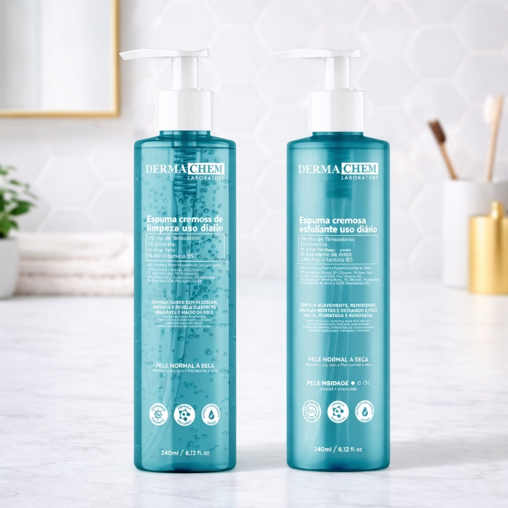 Aloe Balance — Kit Skincare Espuma de Limpeza + Esfoliante