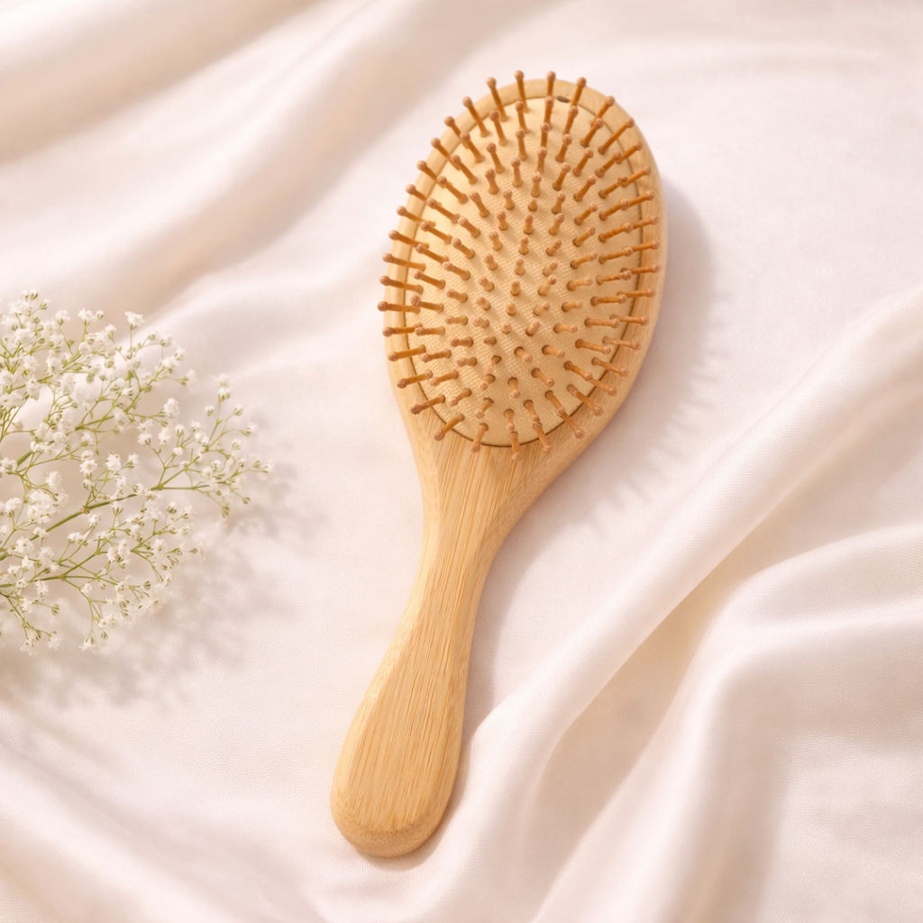 Pure Nature — Escova Raquete de Bambu