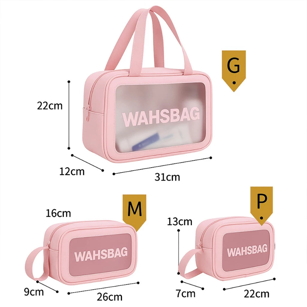 Trio Essencial — Kit de Necessaires Impermeáveis