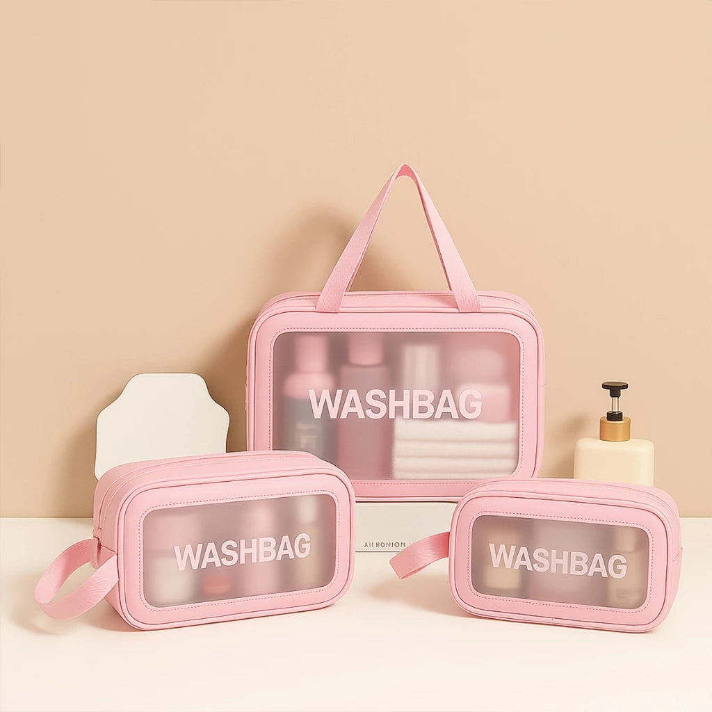 Trio Essencial — Kit de Necessaires Impermeáveis
