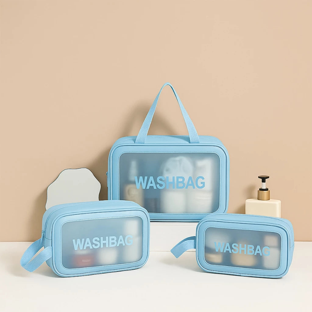Trio Essencial — Kit de Necessaires Impermeáveis