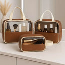 Crystal Lux Set — Trio de Necessaires Transparentes Premium