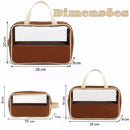 Crystal Lux Set — Trio de Necessaires Transparentes Premium