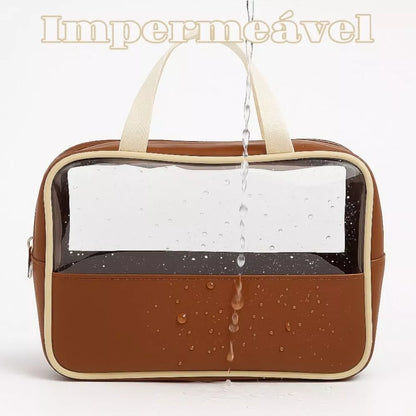Crystal Lux Set — Trio de Necessaires Transparentes Premium