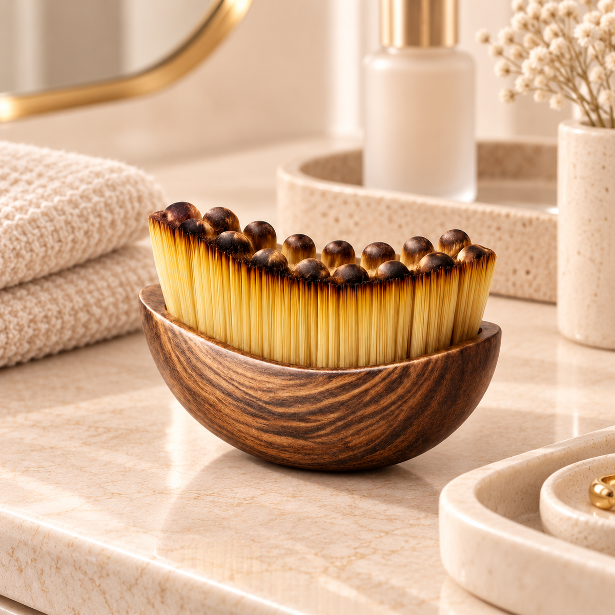 Contorno de Seda — Escova Facial para Drenagem Linfática