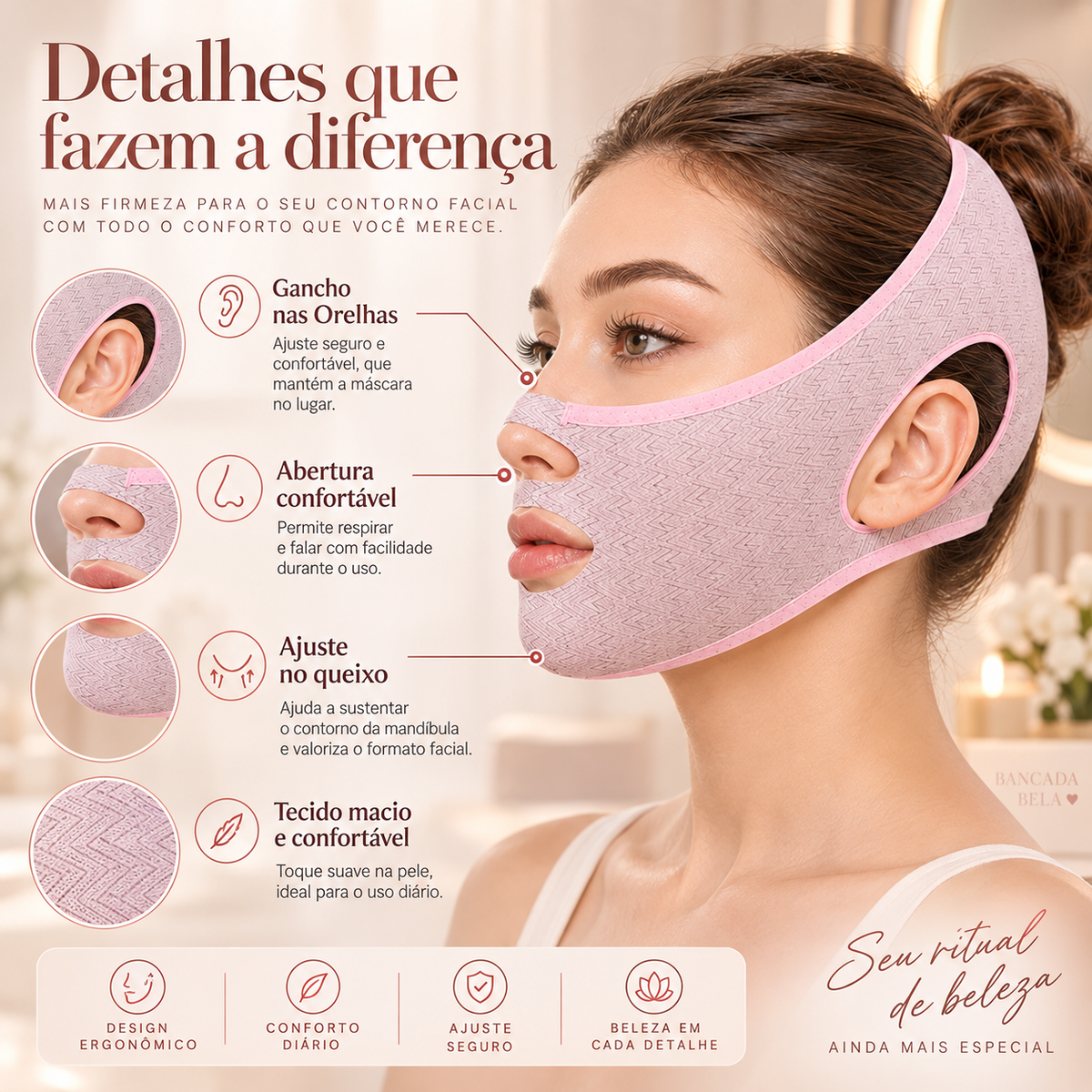 V Shape Ritual — Máscara Modeladora de Contorno Facial
