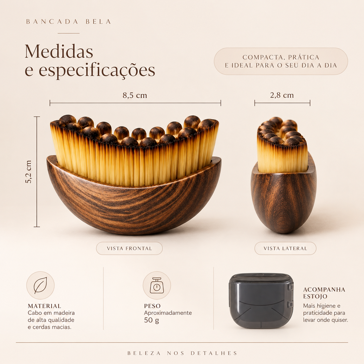 Contorno de Seda — Escova Facial para Drenagem Linfática