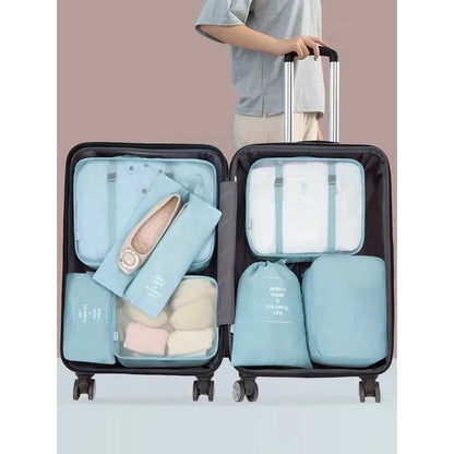 Kit Travel Smart — 7 Bolsas Organizadoras para Mala de Viagem